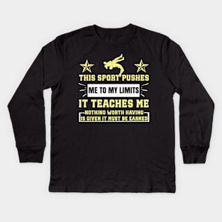 It Must Be Earned Wrestling Short Sleeve Kids Long Sleeve T-Shirt